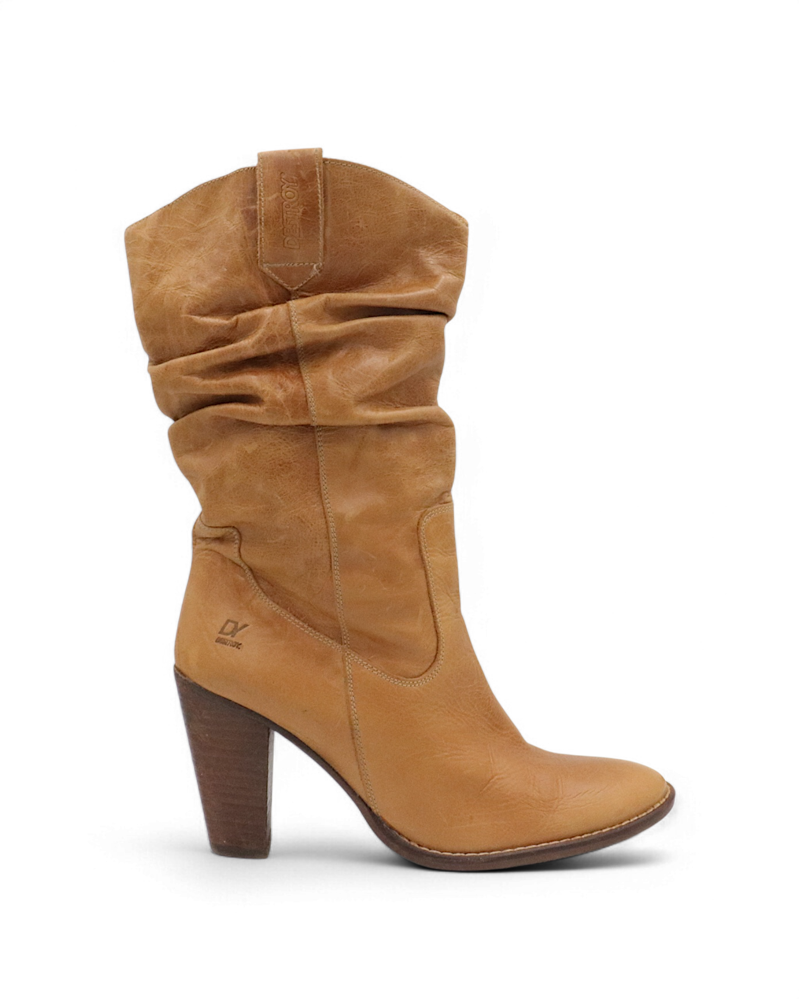 Destroy heeled cowboy boots