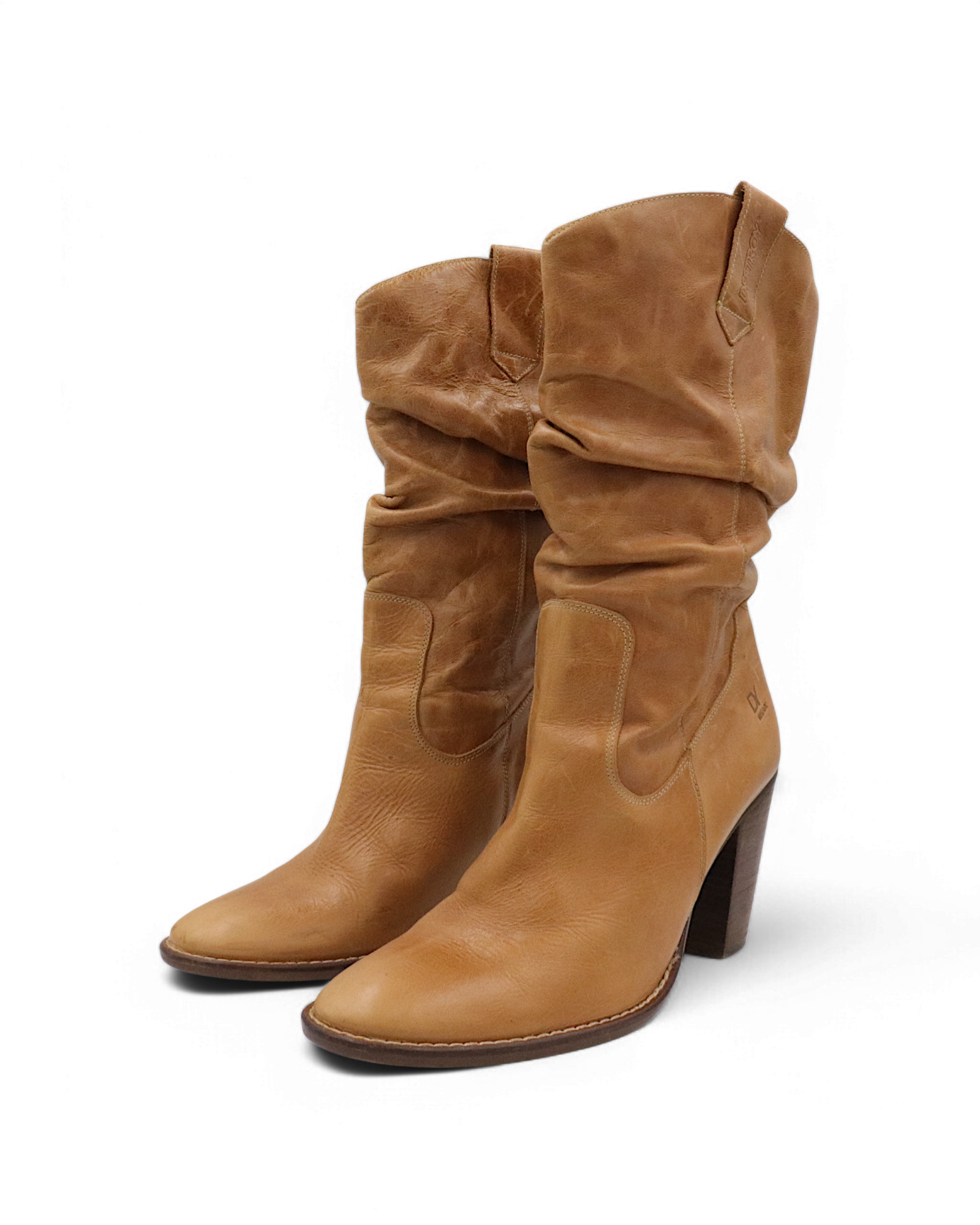 Destroy heeled cowboy boots
