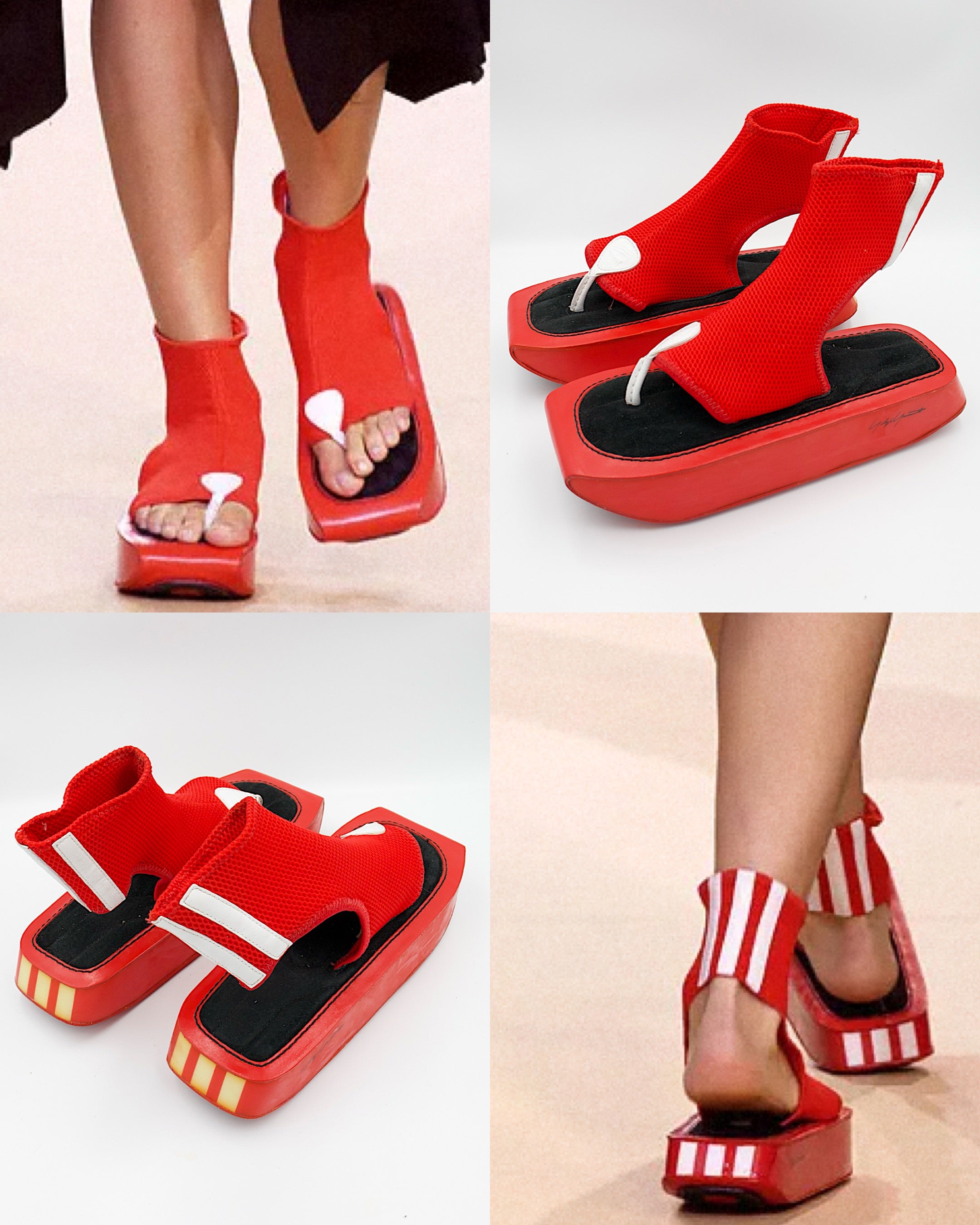 Yohji Yamamoto x Adidas platform sandals