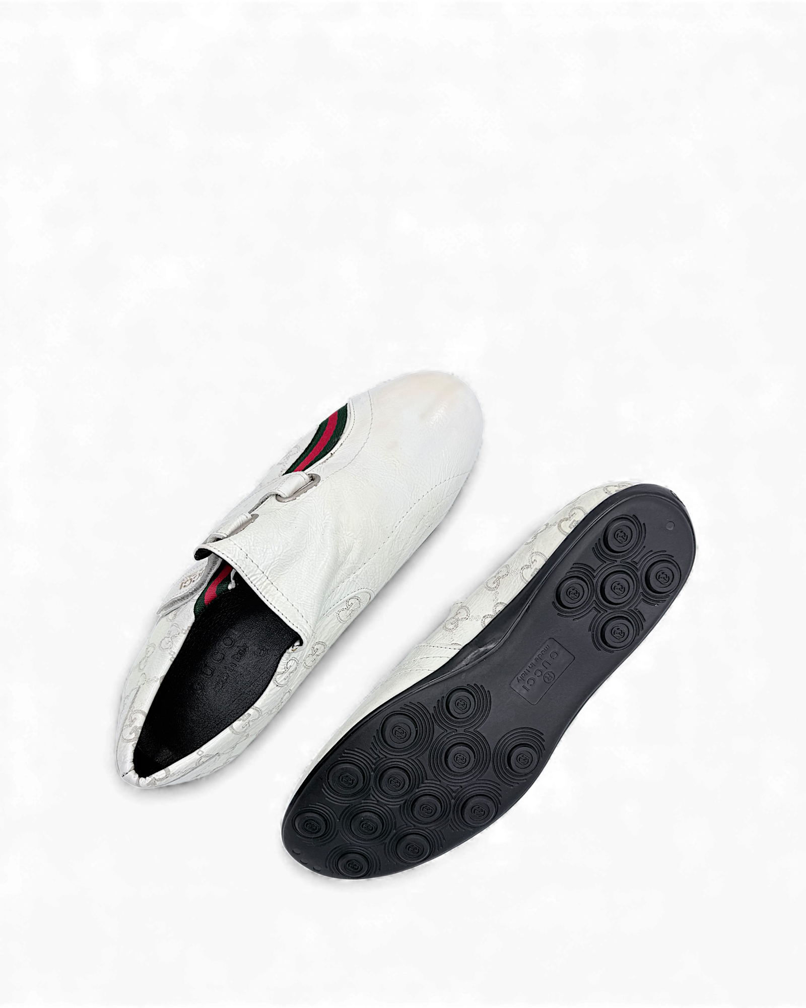 Gucci monogram velcro sneakers