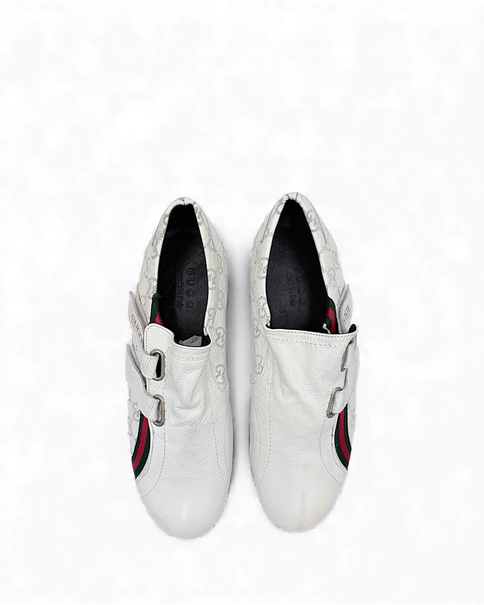 Gucci monogram velcro sneakers