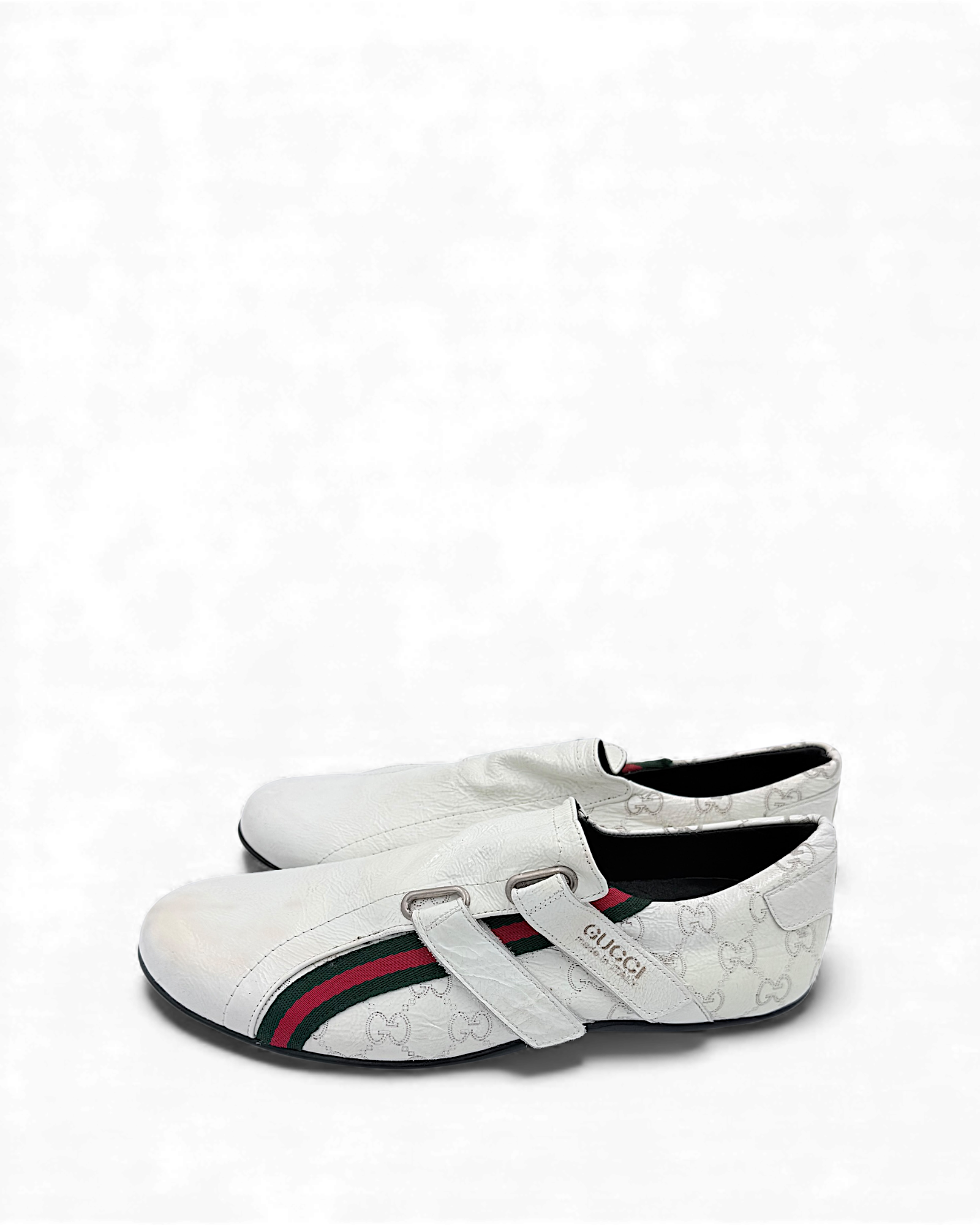 Gucci monogram velcro sneakers