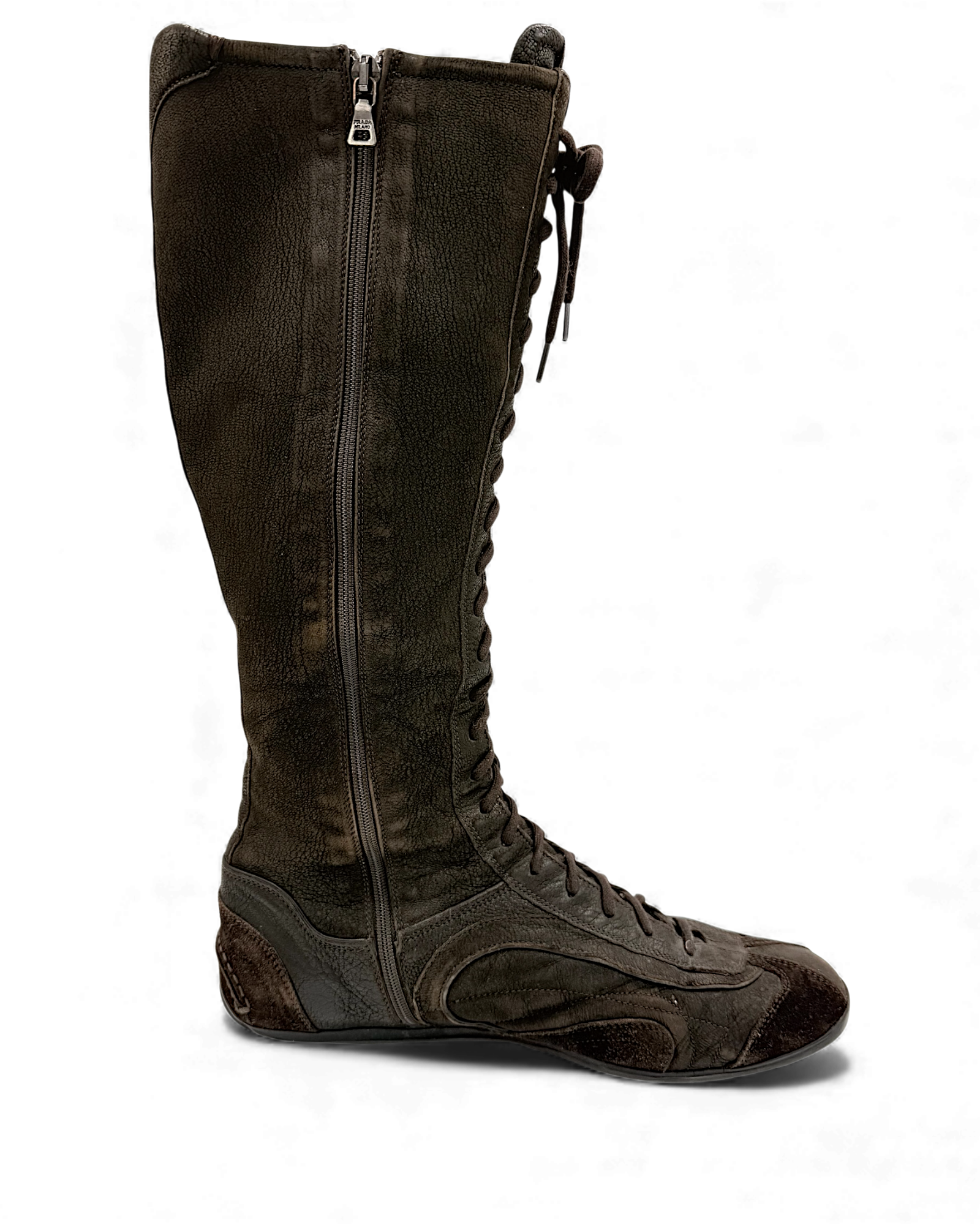 Prada ankle leather boots