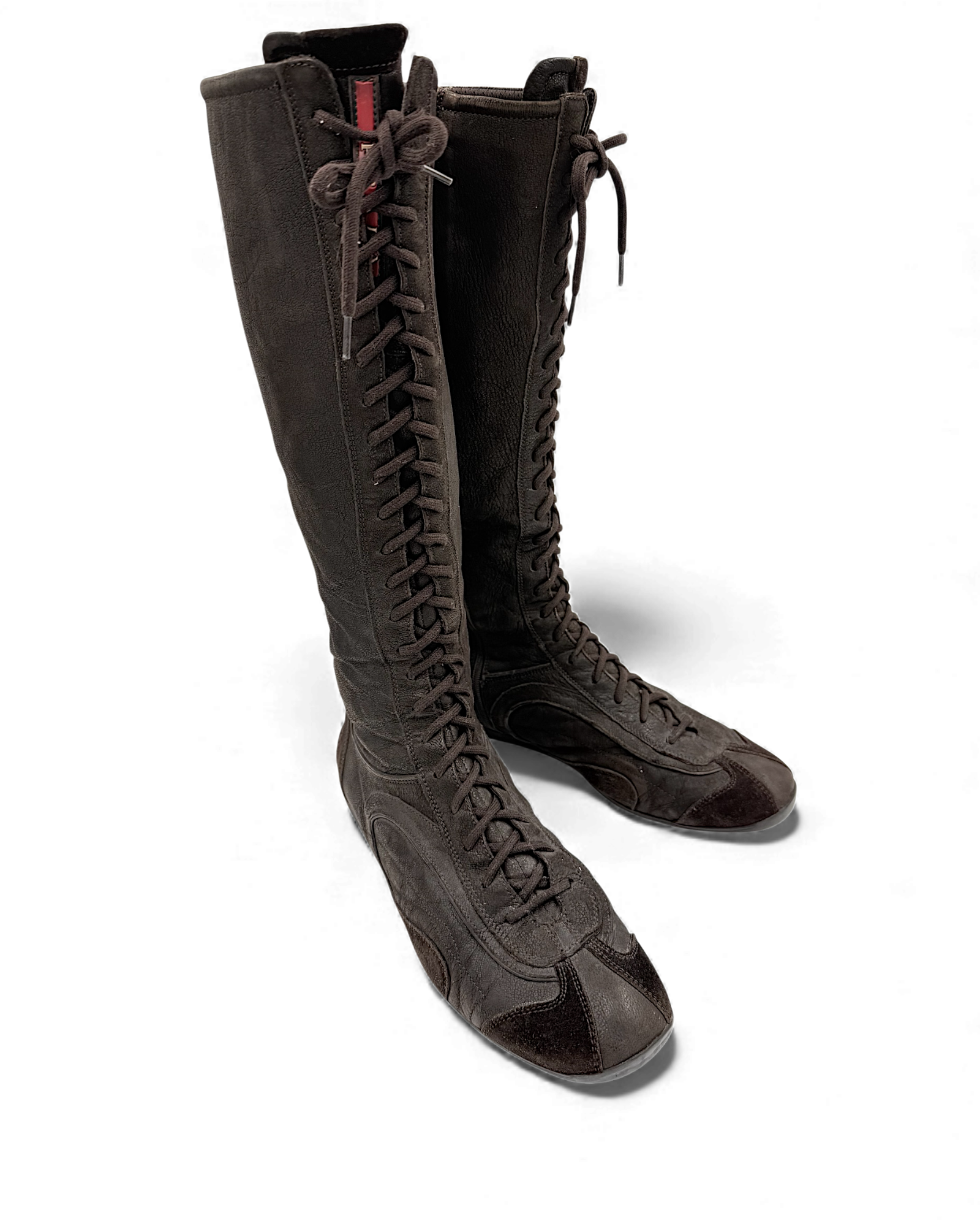 Prada ankle leather boots