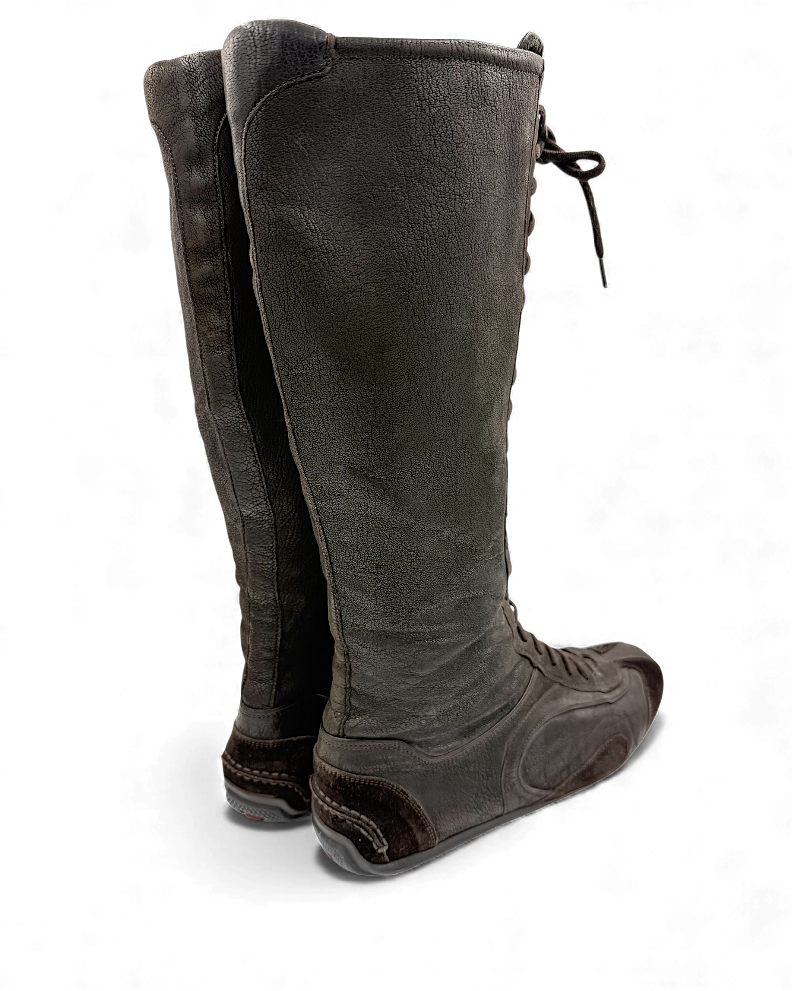 Prada ankle leather boots