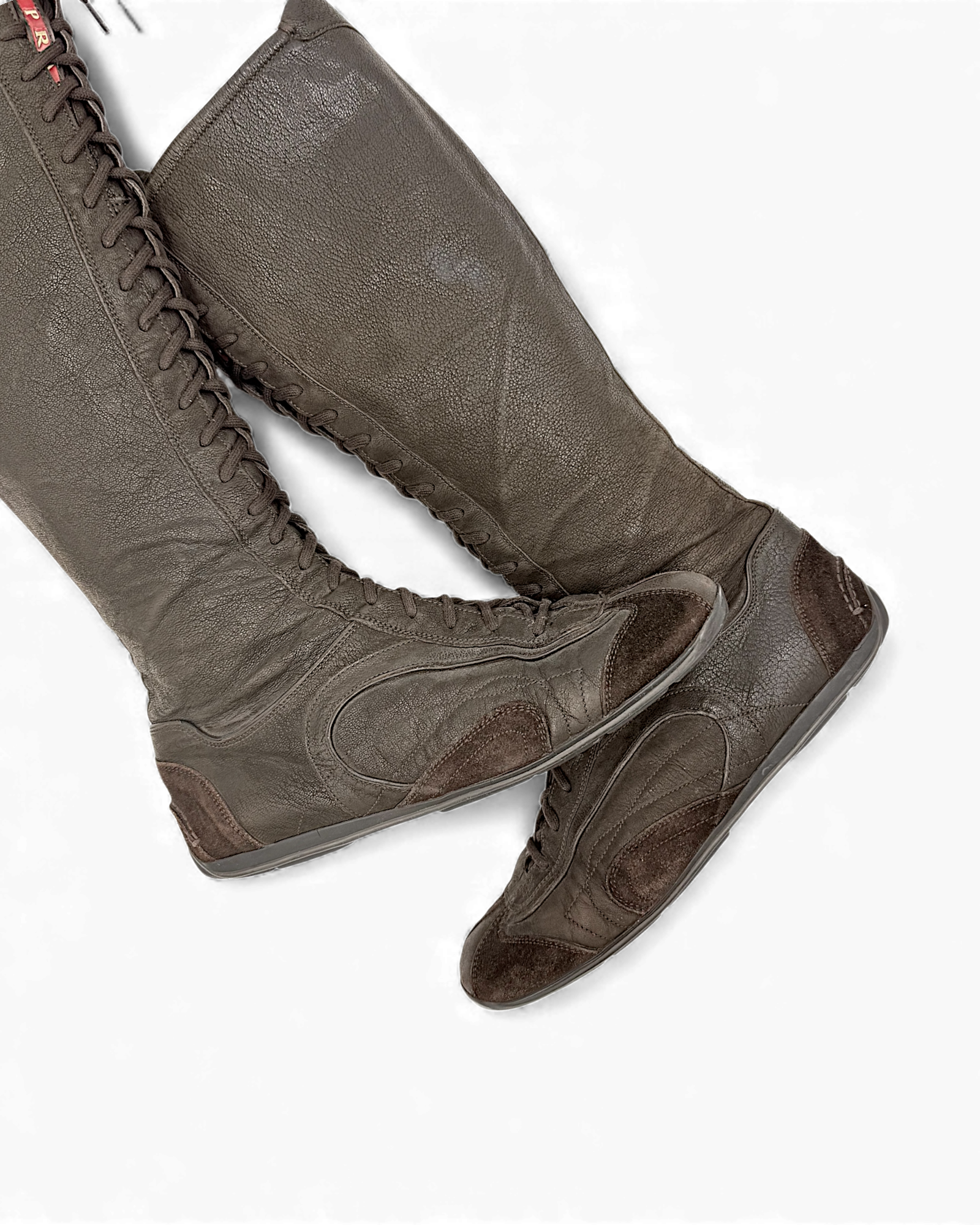 Prada ankle leather boots