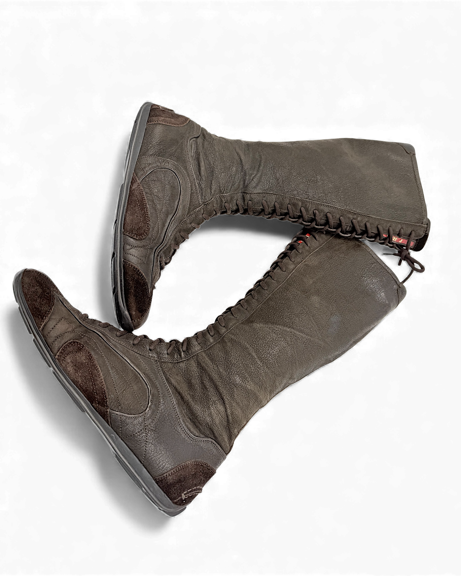 Prada ankle leather boots