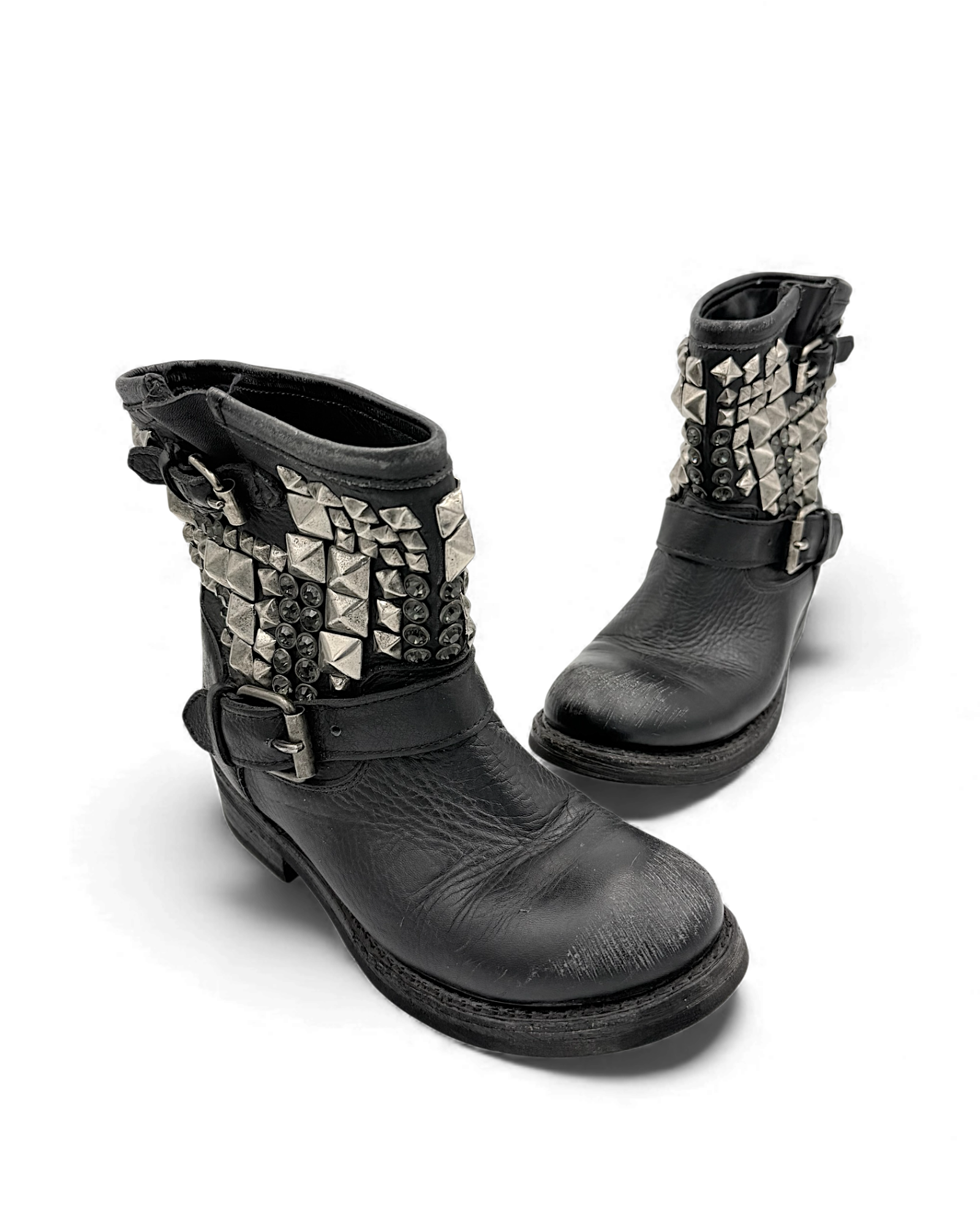 Ash biker boots