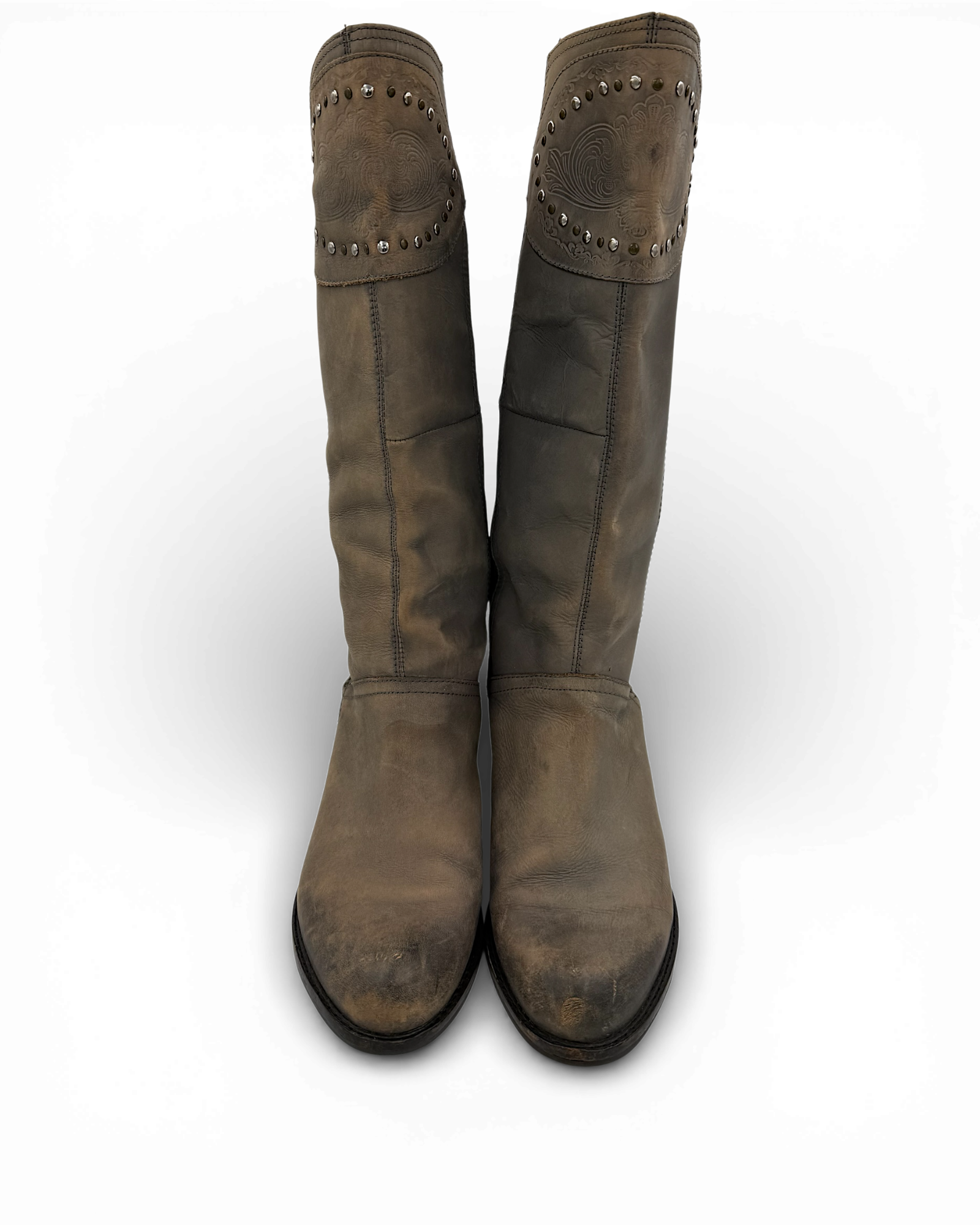 Vagabond western heeled boots