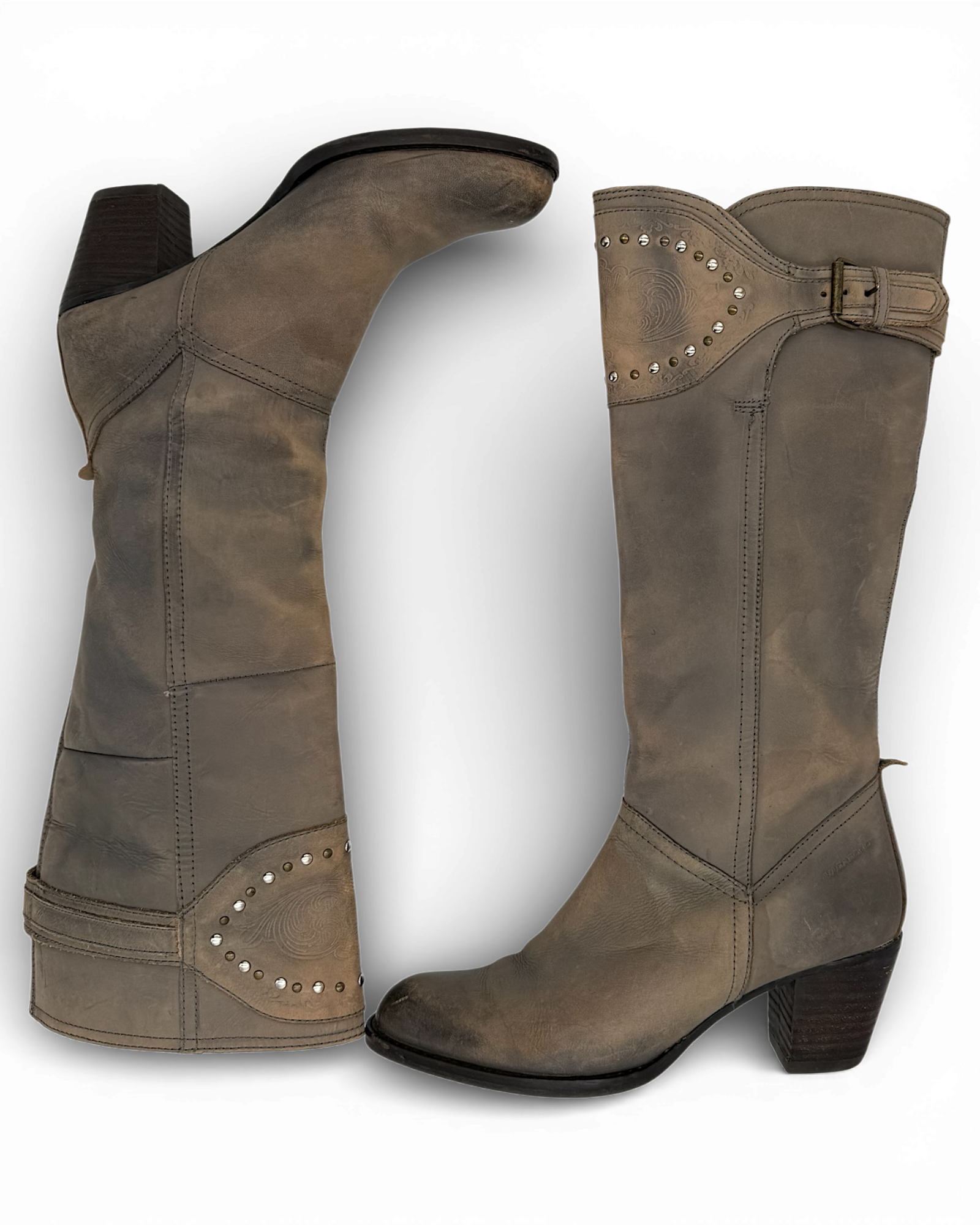 Vagabond western heeled boots